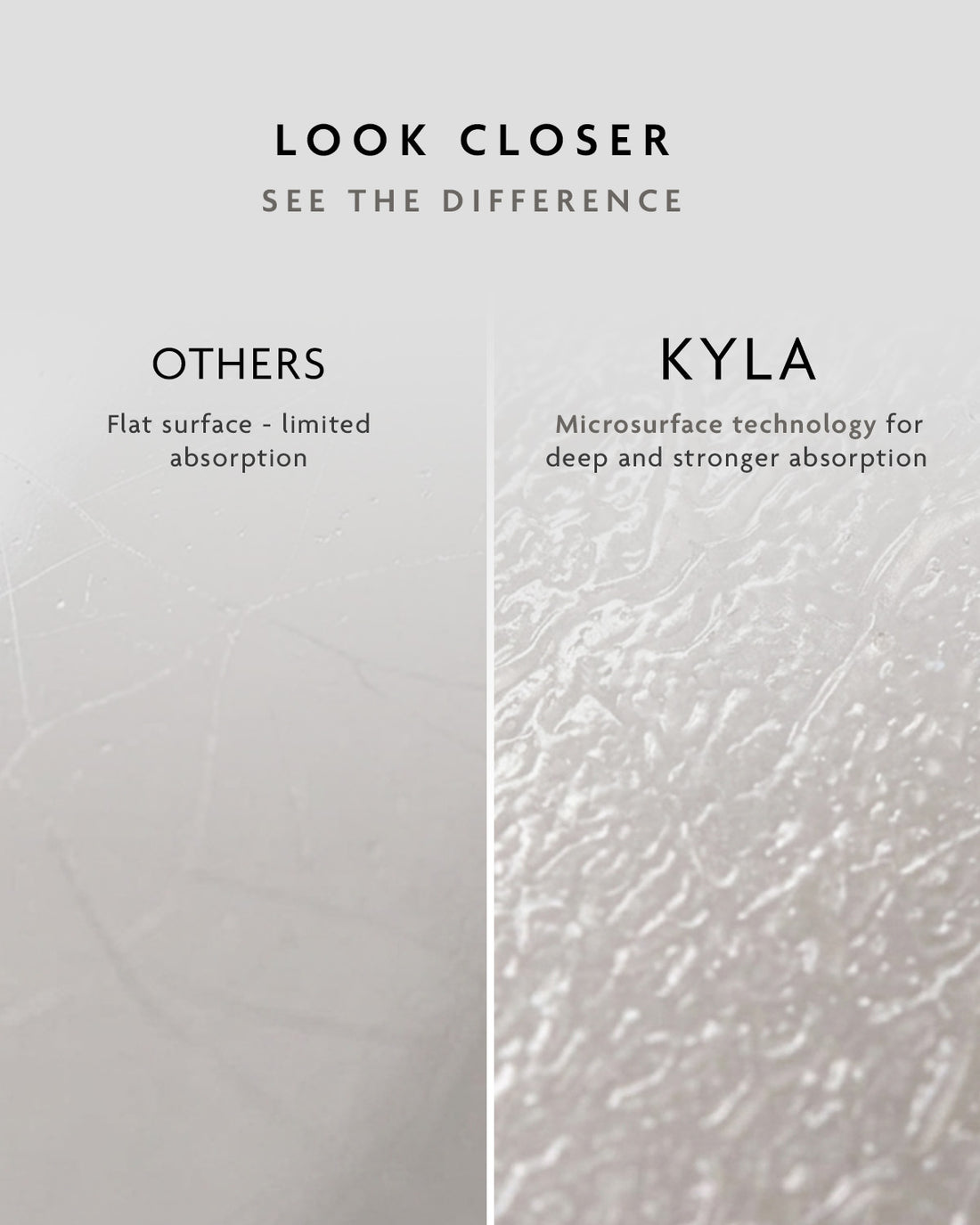 Close-up of the KYLA forehead patch texture for oily T-zone skin